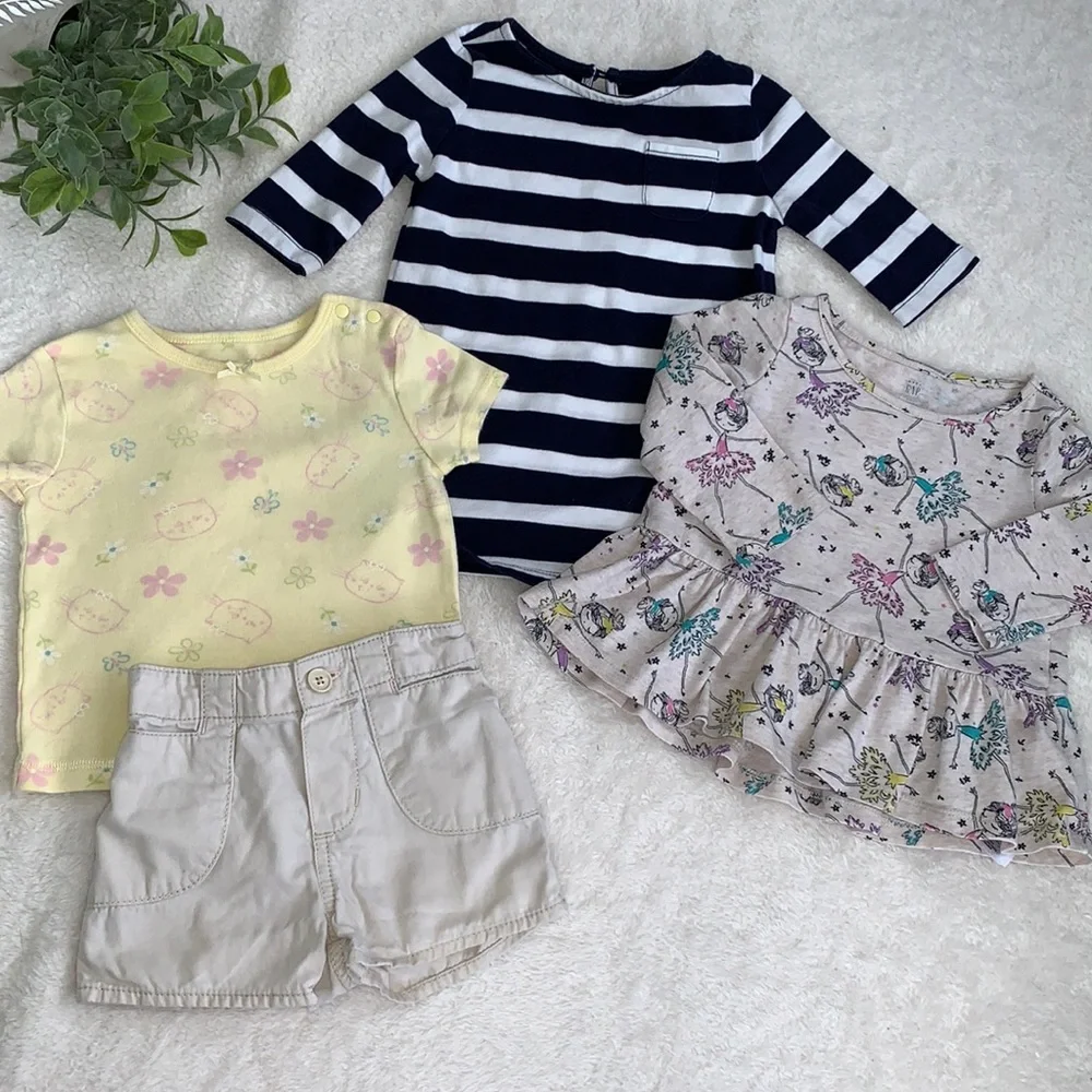 GAP Rescue Lot Dress Top Old Navy Shorts 12-18M